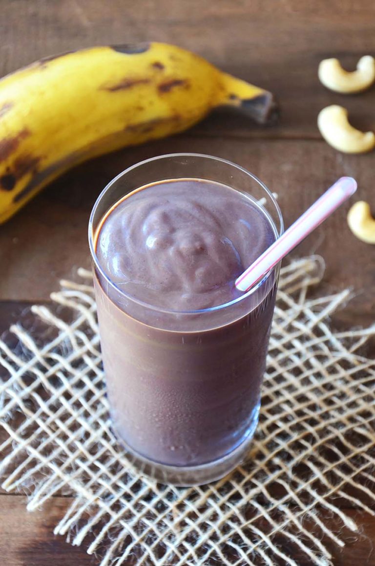 Milkshake de açaí banana Tempero Alternativo