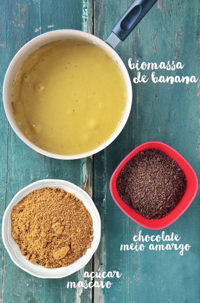 Ingredientes do mousse