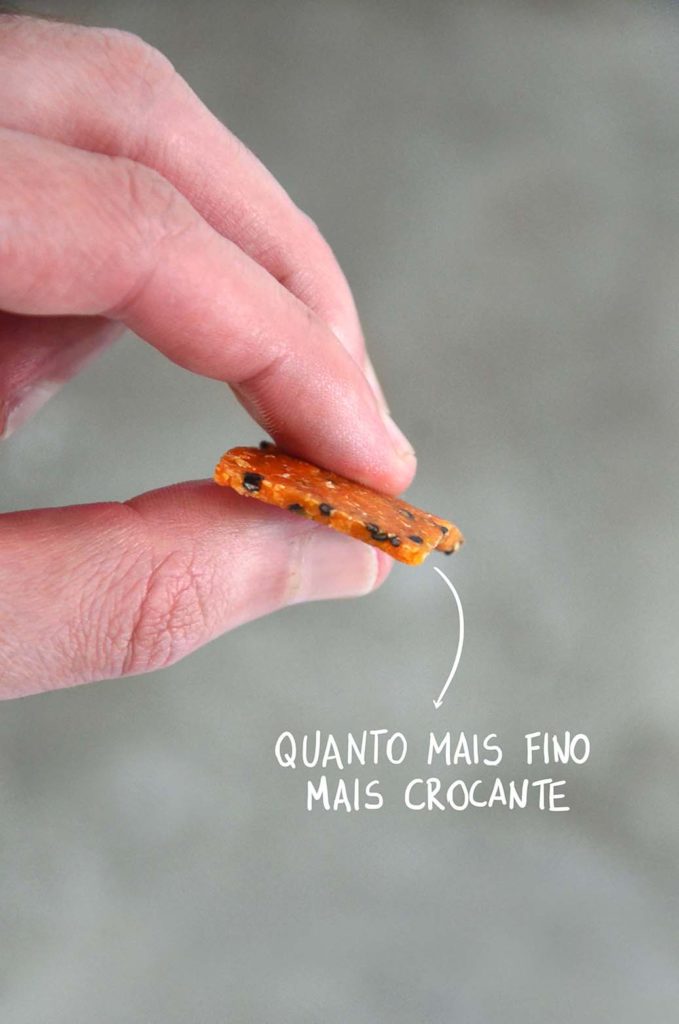 Espessura do cracker